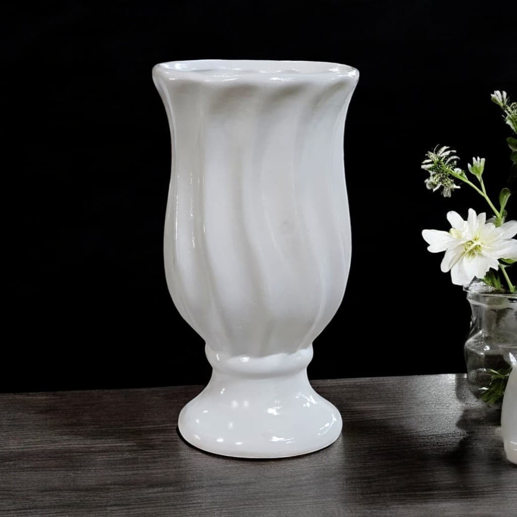 Vaso Torcido Campestre Unitário Cerâmica Decoração de Festa Aniversário Chá Revelação Casamento