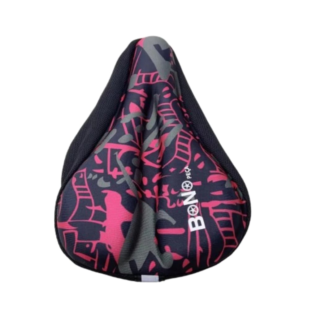 Capa De Banco Selim Em Gel Revestida Para Bicicleta Ajustável Mácio E Confortável