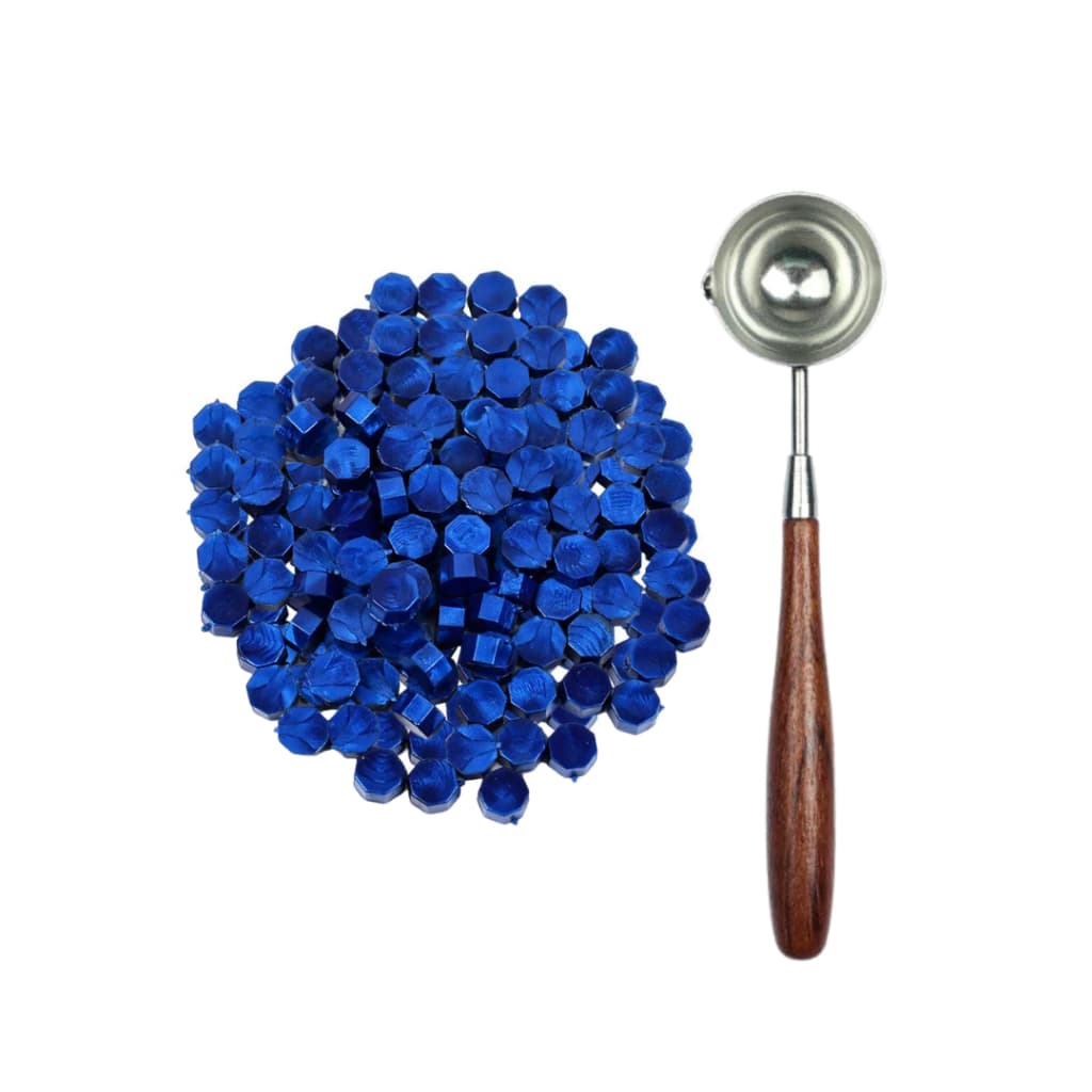 Cera para lacre, selo sinete com colher para derretimento 100 pcs