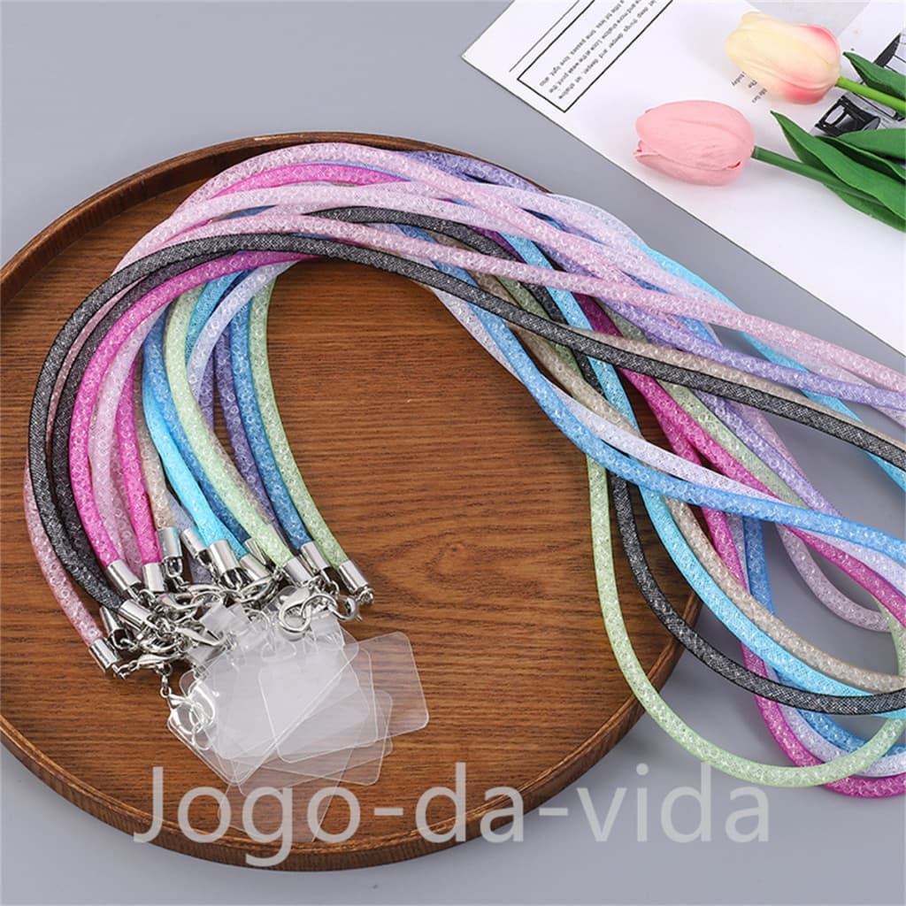 Corrente universal para telefone celular cordão  de cristal criativo e predendor.
