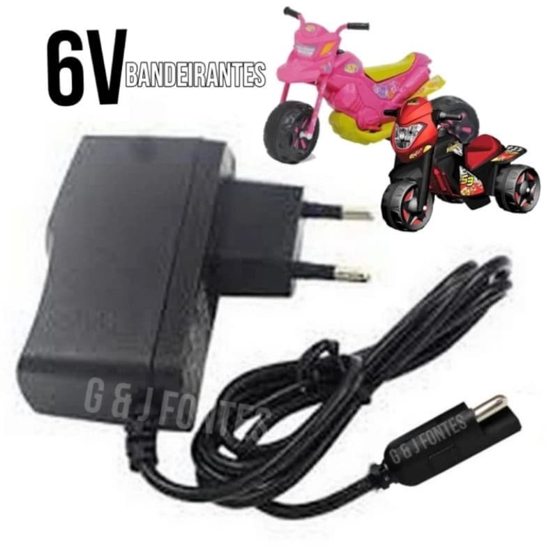 Fonte Carregador Para Moto Elétrica Bandeirante 6v