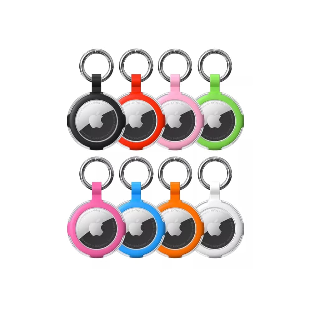 Porta-chaves AirTag, à prova d'água IPX8, capas AirTags de silicone com chaveiro, acessórios Airtag