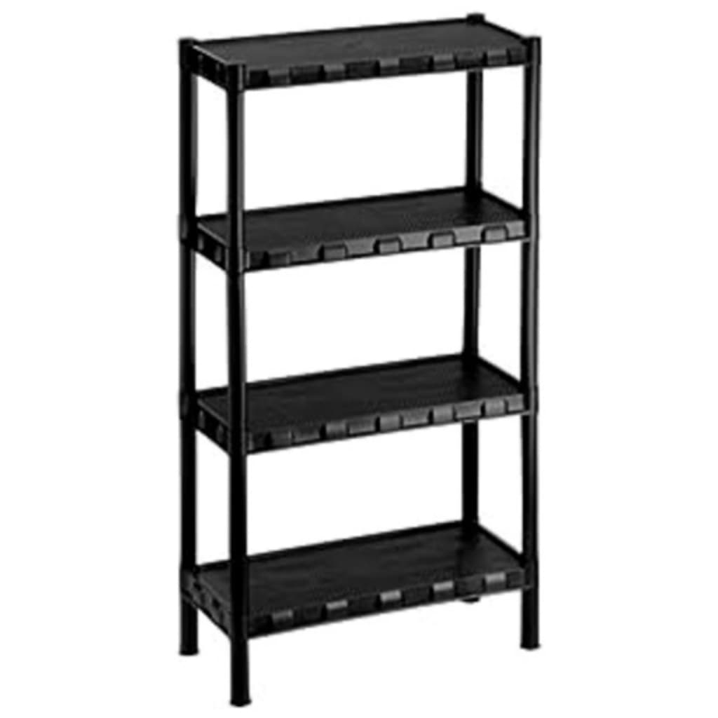 Estante com 4 Prateleira Organizadora de Plástico Modular Multiuso para Cozinha e Quarto