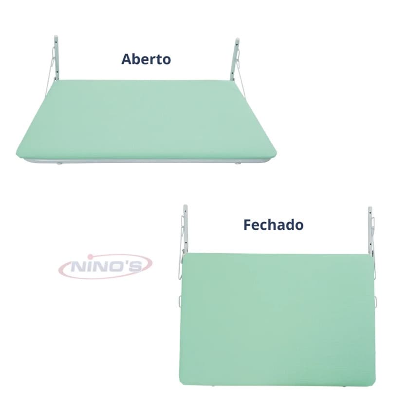 Trocador De Bebê Dobrável Ninos  Acolchoado Verde