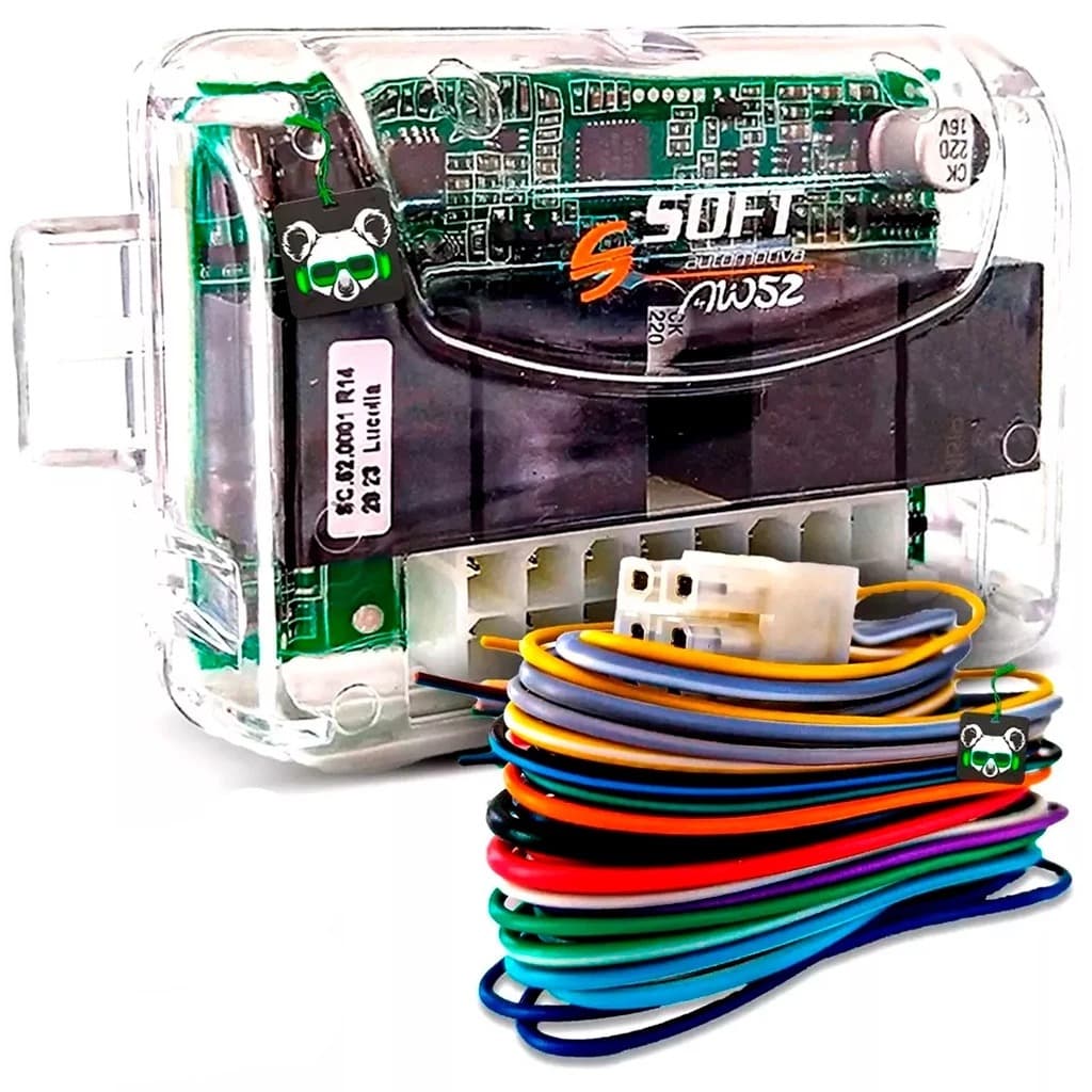 Módulo Vidro Elétrico Universal AW 52 Soft para 2 Vidros Antiesmagamento, Personalização, Automação