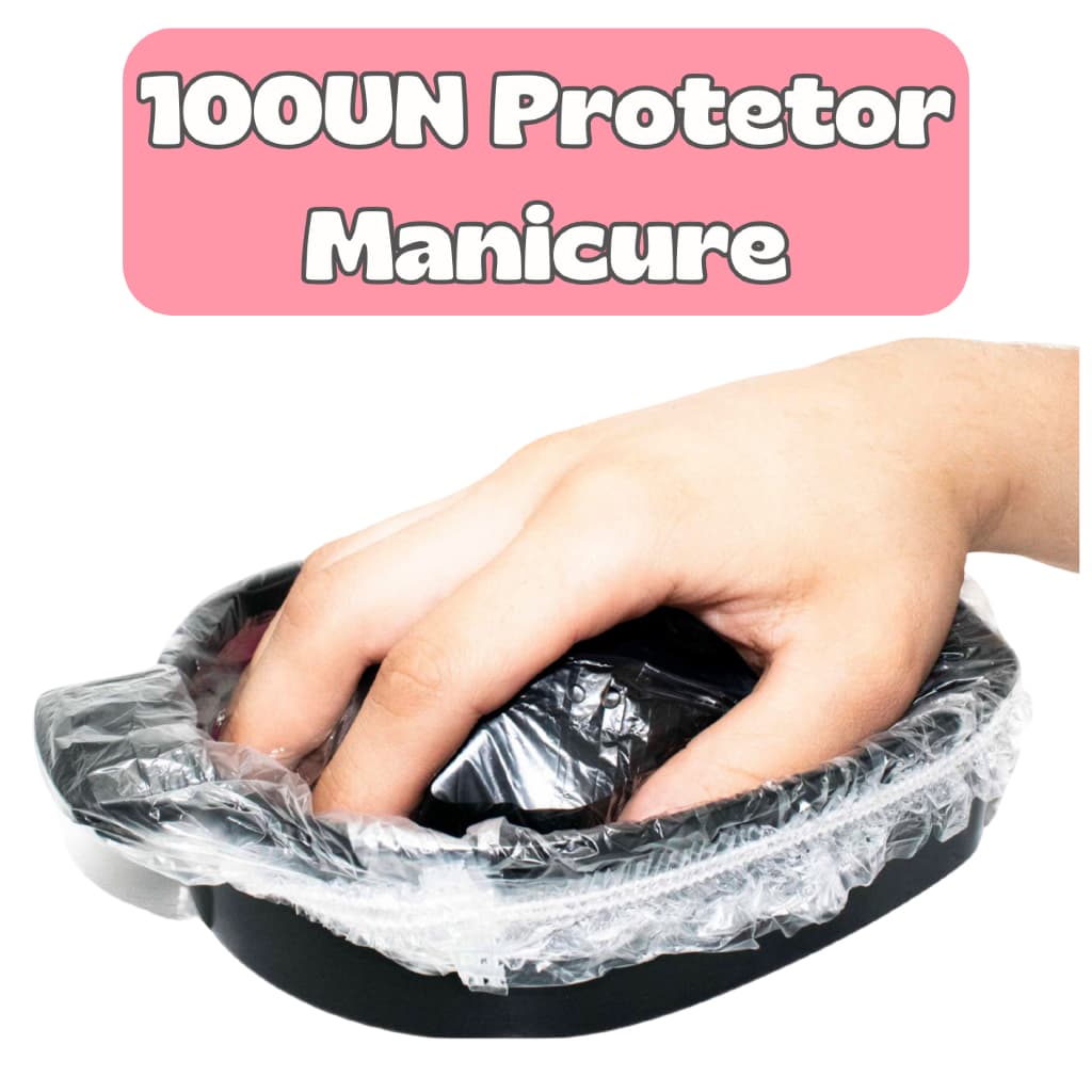 Kit 100UN Protetor MANICURE Plástico Bacia Estética Higiênica Descartável Clinica