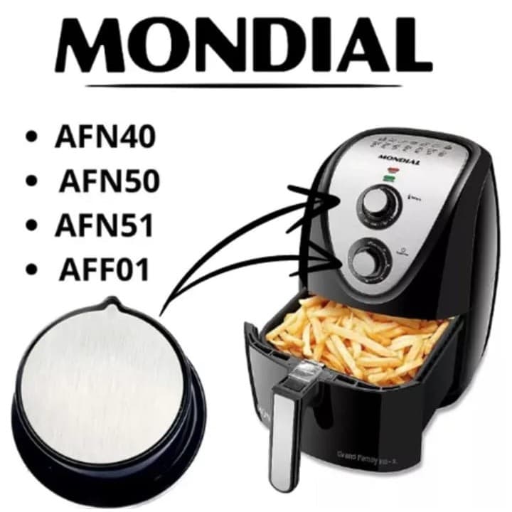 Botão timer Knob fritadeira elétrica air fryer mondial Afn-40/50/51/80  Original Mondial