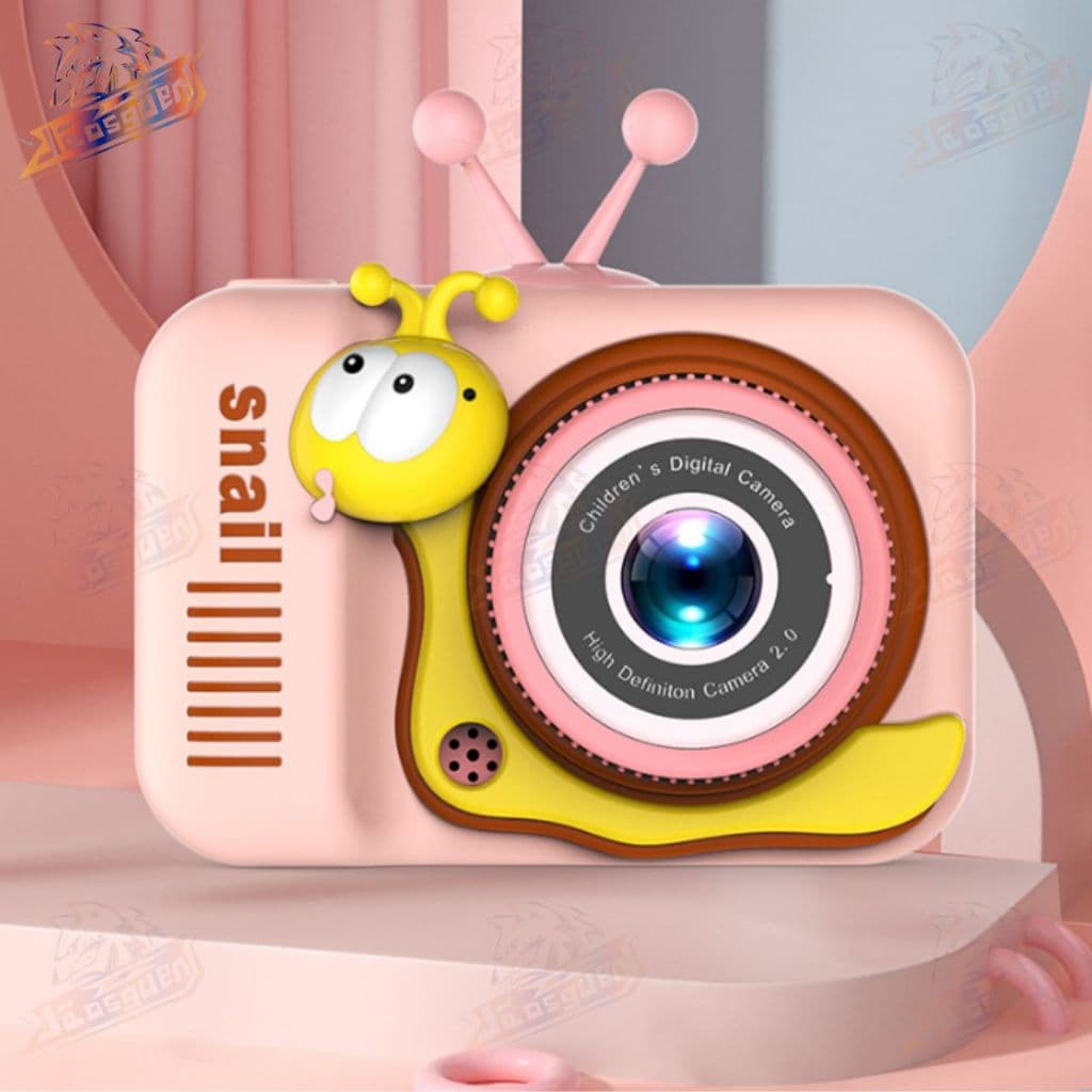 Câmera de Vídeo Digital Caramujos com Estojos de Silicone para Crianças 1080P Câmera HD Brinquedos