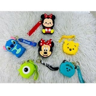 Bolsa De Moeda De Silicone Com Desenho Personagens/Porta-Chave/Com Zíper/Presente Criativo LINDA