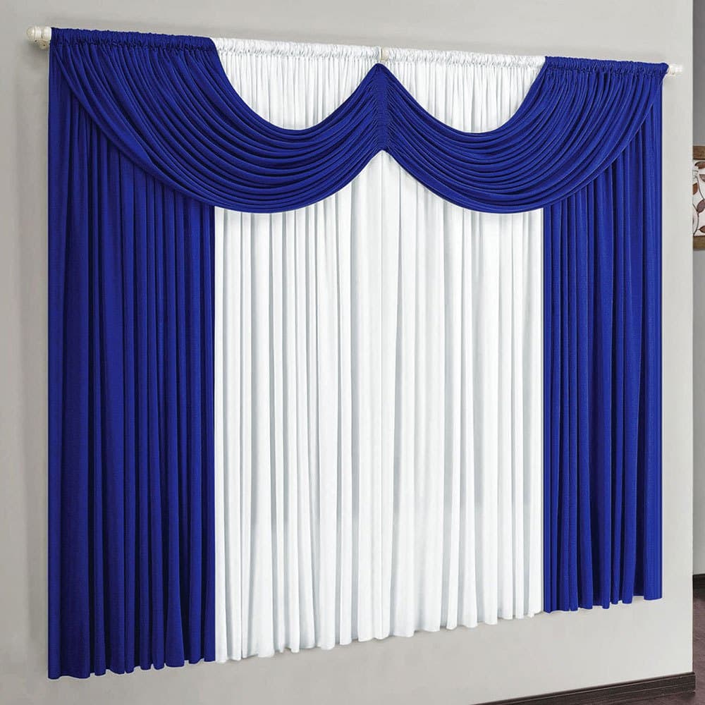 Cortina Riviera 2,00m X 1,70m Para Varão Simples diversas Cores