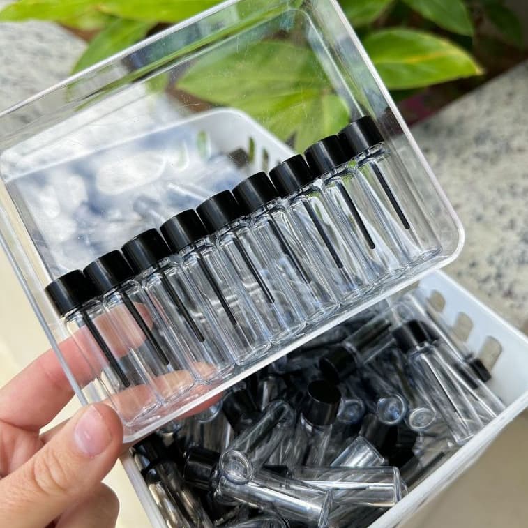 Kit 100/50/25  Frasco 4ml Flaconete c/ Tampa Amostra de Perfume Provador Demonstrador  Pet Fragância