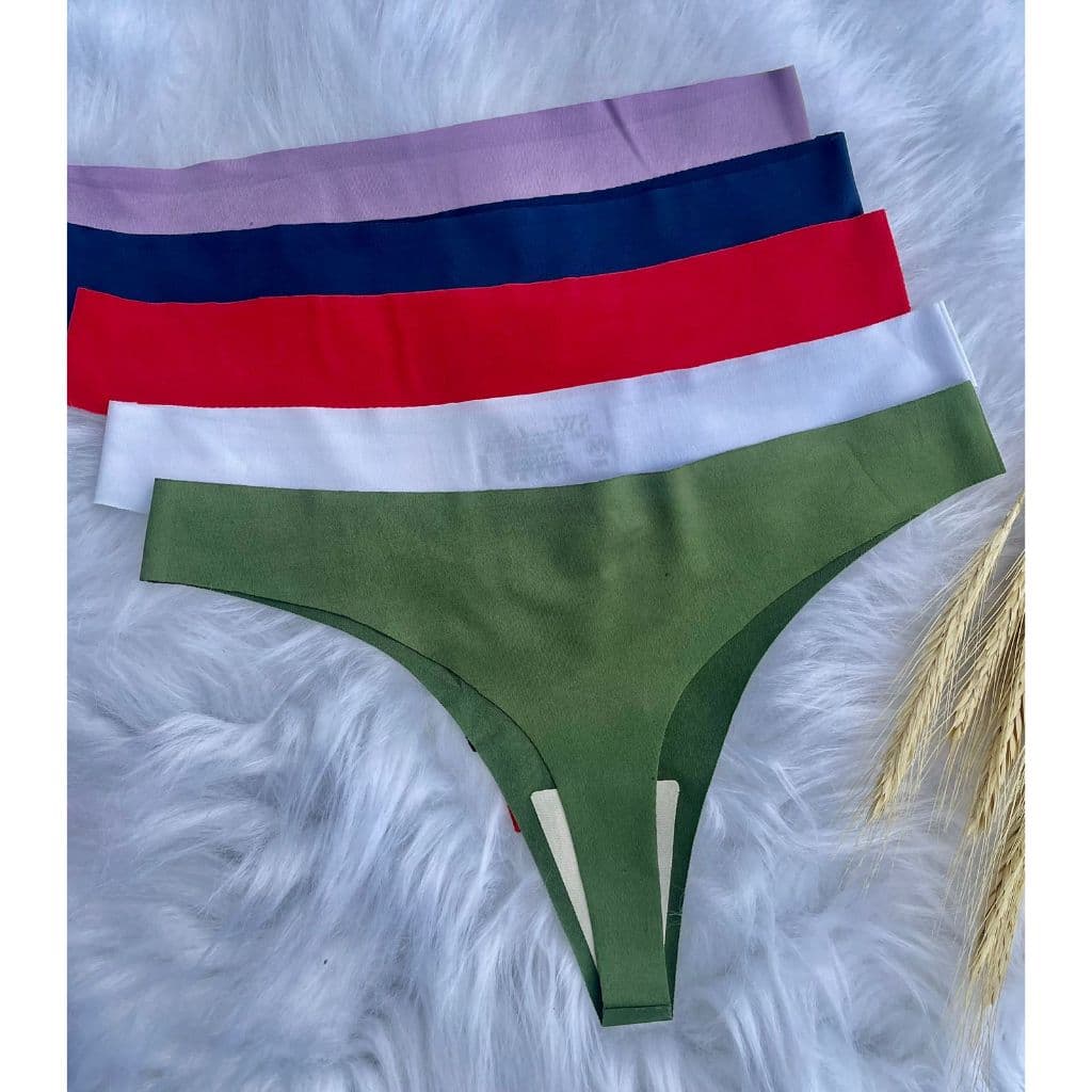 Kit 10 Calcinhas Fio Dental Sem Costura Com Corte a Laser Não Marca