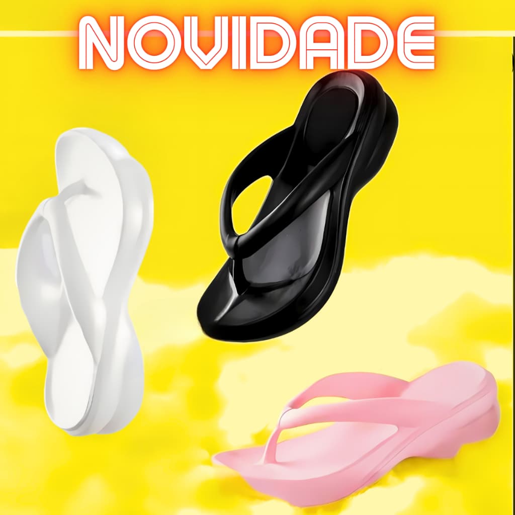 Chinelo Feminino Tamanco Idoso Ortopédico Macio Esporão Massageador