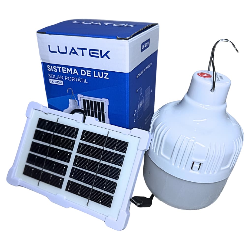 Lâmpada Led Solar Portátil Acampamento Pesca Barraca Camping