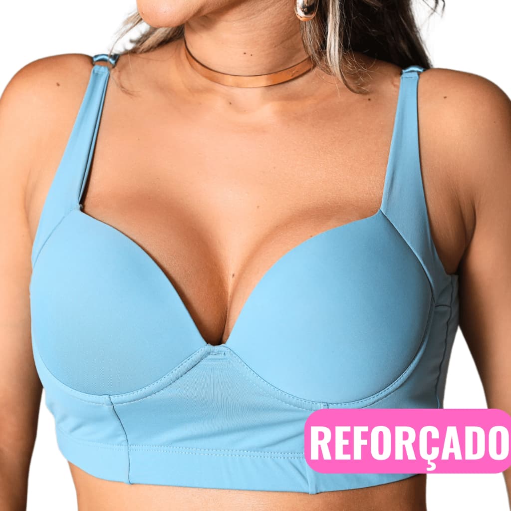 Sutiã Reforçado Nadador Sutian Modelador Com Fecho Triplo Lingerie Confortável Sustentação de Seios
