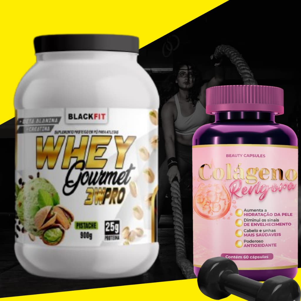 WHEY + COLÁGENO - BELEZA NATURAL
