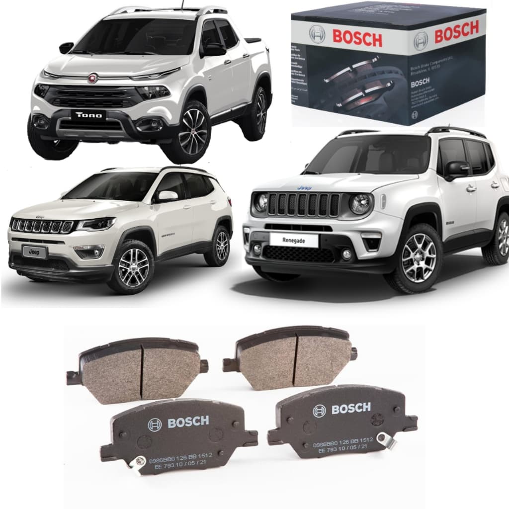 Pastilha Freio Dianteiro Toro 2.0 2019 2020 2021 2022 Bosch
