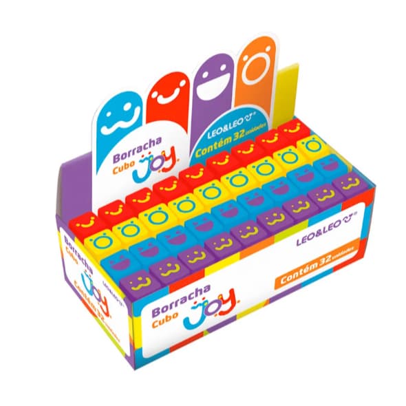 Borracha Cubo Decorada Joy  Leo&Leo