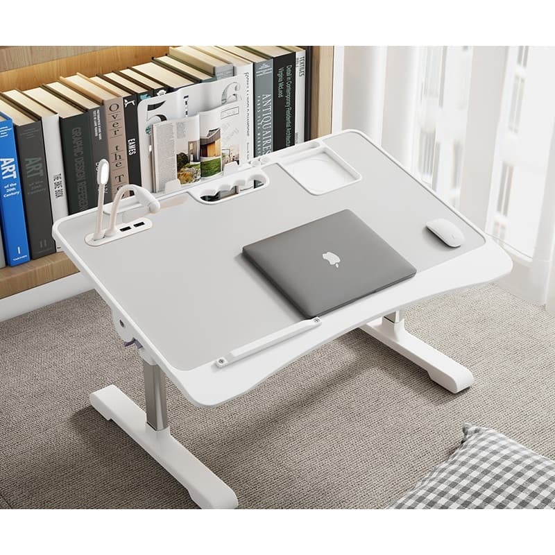 Mesa Para Notebook Dobrável Regulável Com Gaveta Multifuncional com Altura Ajustável