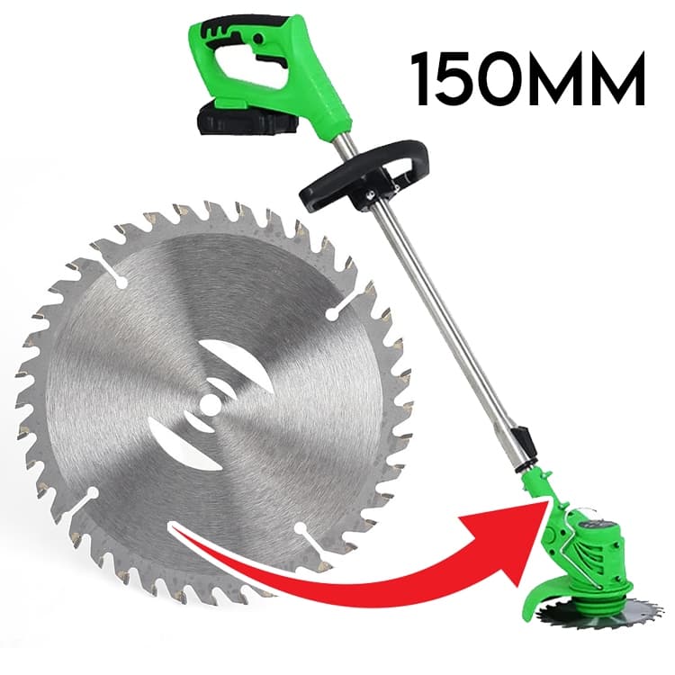 Lâmina Disco de Aço Para Roçadeira 150mm Cortador de Grama