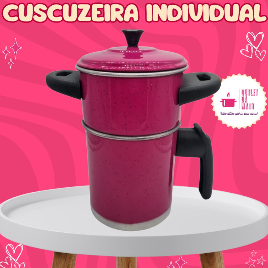 Cuscuzeira Porção Individual Nordestino Alumínio N°10 1 Porção 300 g