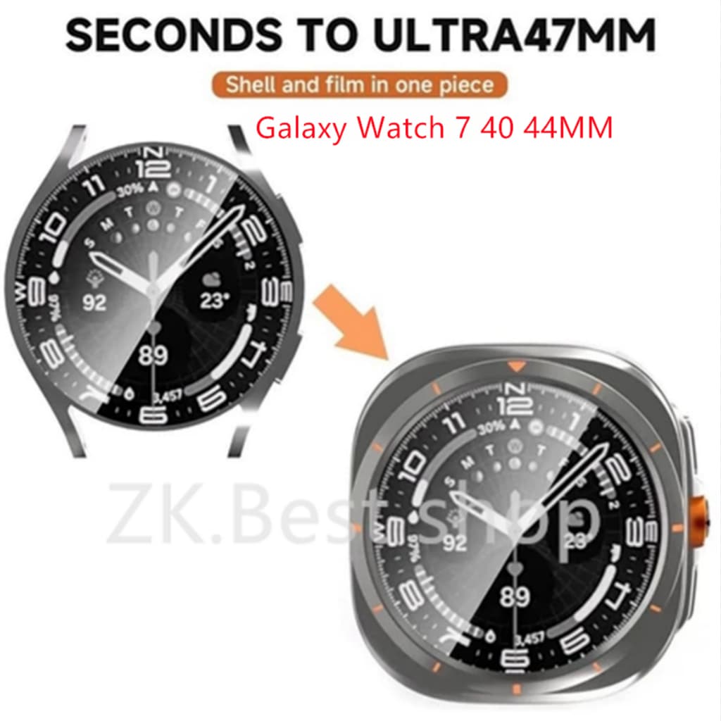 Mudar Para Ultra Case Samsung Galaxy Watch 7 40mm 44mm Upgrade 47mm Protetor De Tela De Vidro Temperado ZK