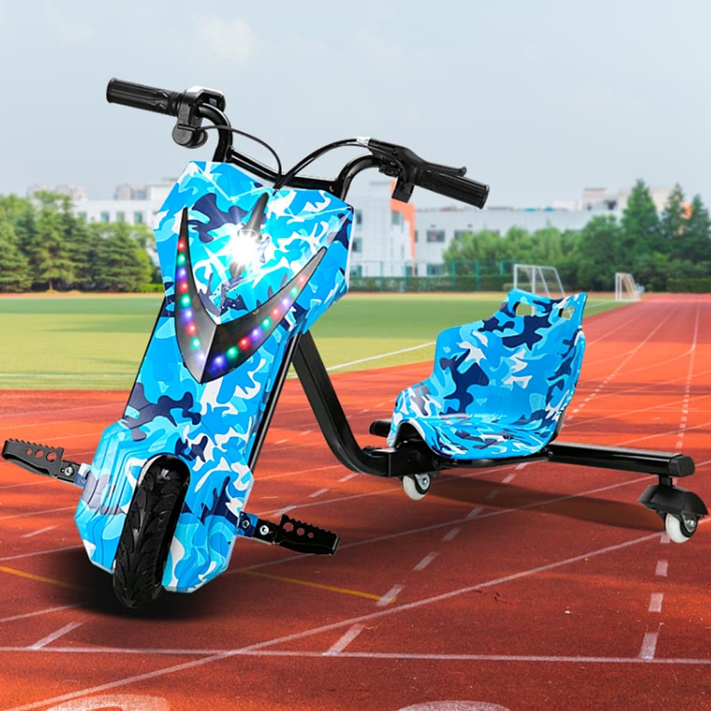 Triciclo Elétrico Infantil Drift  8' Polegadas Bluetooth Som MP3 LED (PROMOÇÃO)