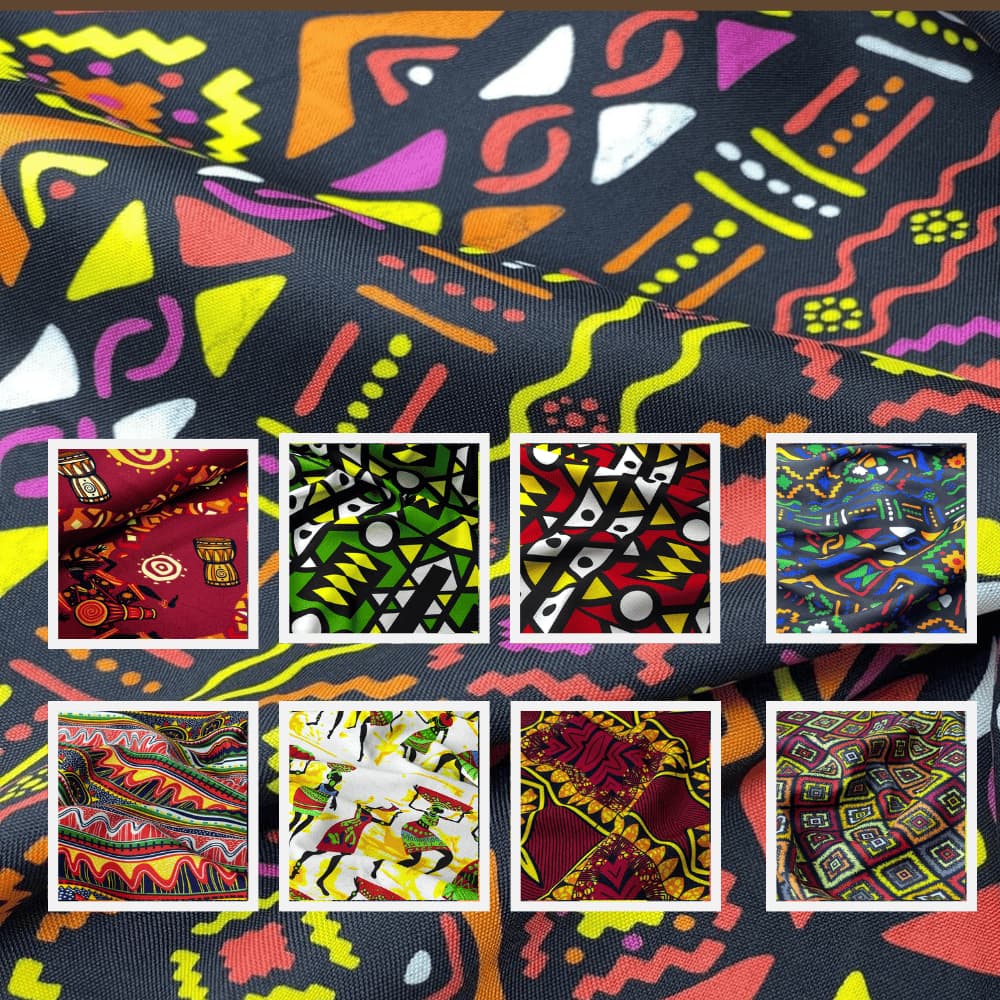 Tecido Oxford Estampado Toalha de Mesa Decoração 1,0 x 1,50 mt AFRICANO - TECIDO AFRICANO