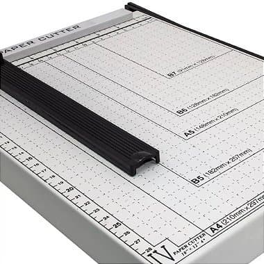 Guilhotina de Papel Corte Reto Preciso Base Metálica 30cm 10 Folhas - Lorben