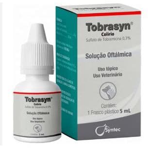 Tobrasyn Colirio Cães/gatos - 5 Ml - Syntec