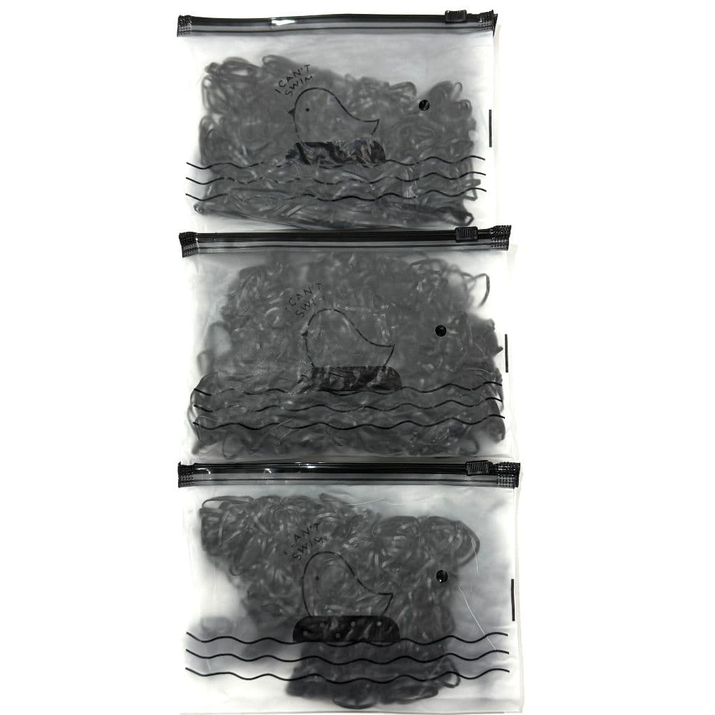 Kit 500 Elastico de cabelo Com Bolsa borrachinha/liguinha rabico de cabelo silicone infantil