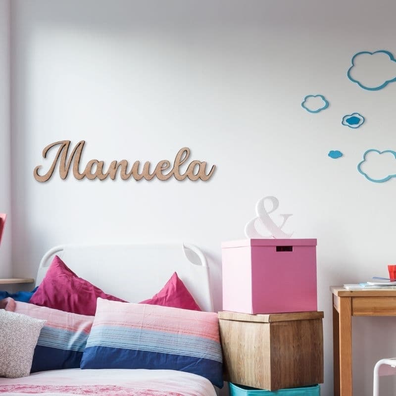 Nome Personalizado para Decoração em MDF cru