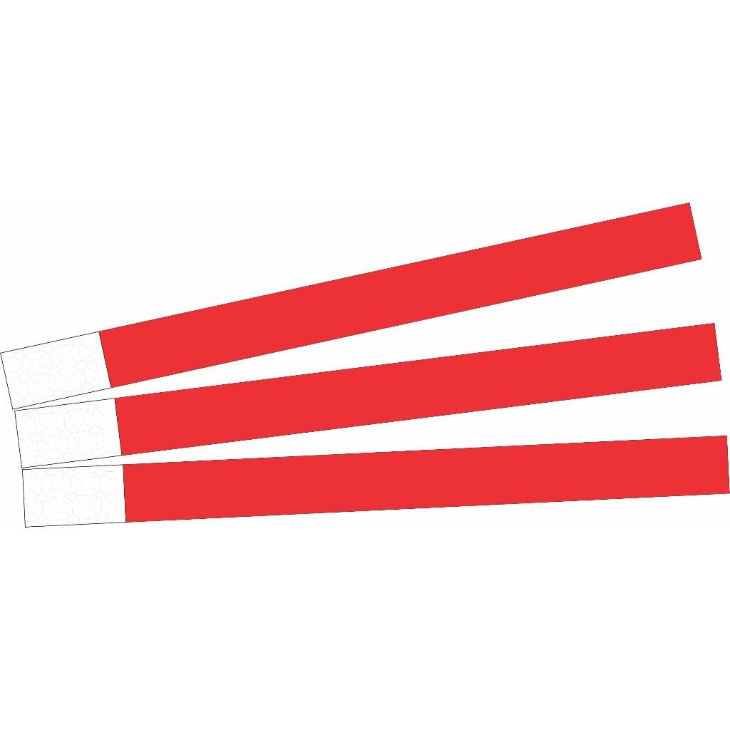 100 Pulseiras Vermelha p/ Eventos Lisas sem Impressão Baladas Niver Casamento Identificação