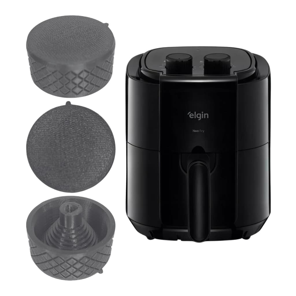 Botão Compatível Elgin Neo Start Cube Fry Tempo Timer Temperatura Marques Maker 3D