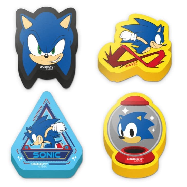BORRACHA SONIC / SEGA / LEO&LEO / PAPELARIA FOFA KAWAII / MATERIAL ESCOLAR
