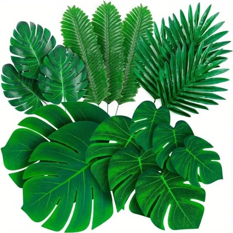 10 a 40 Folhas de COSTELA DE  ADÃO 37cm Folhagem Planta Artificial,Decoração-HK801601