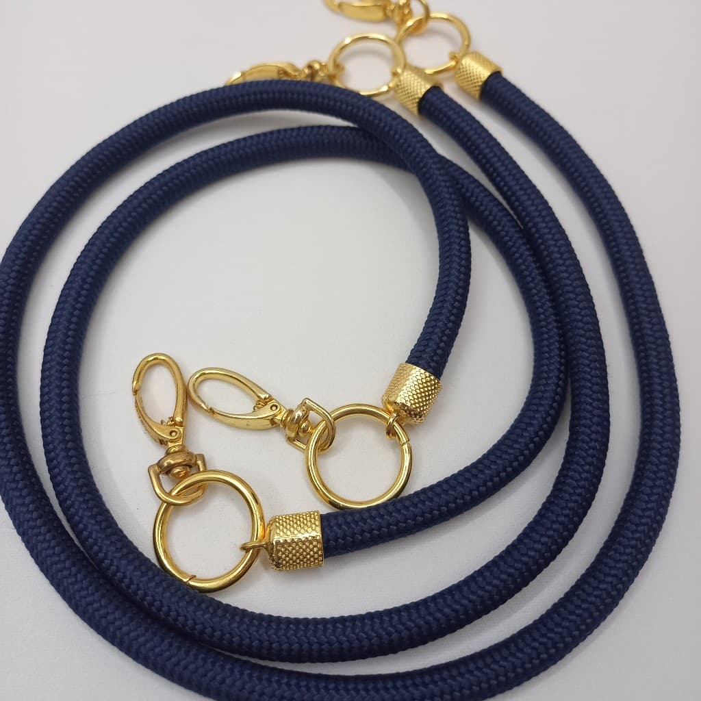 Par de Alça Fio Náutico com Ponteira Mosquetão