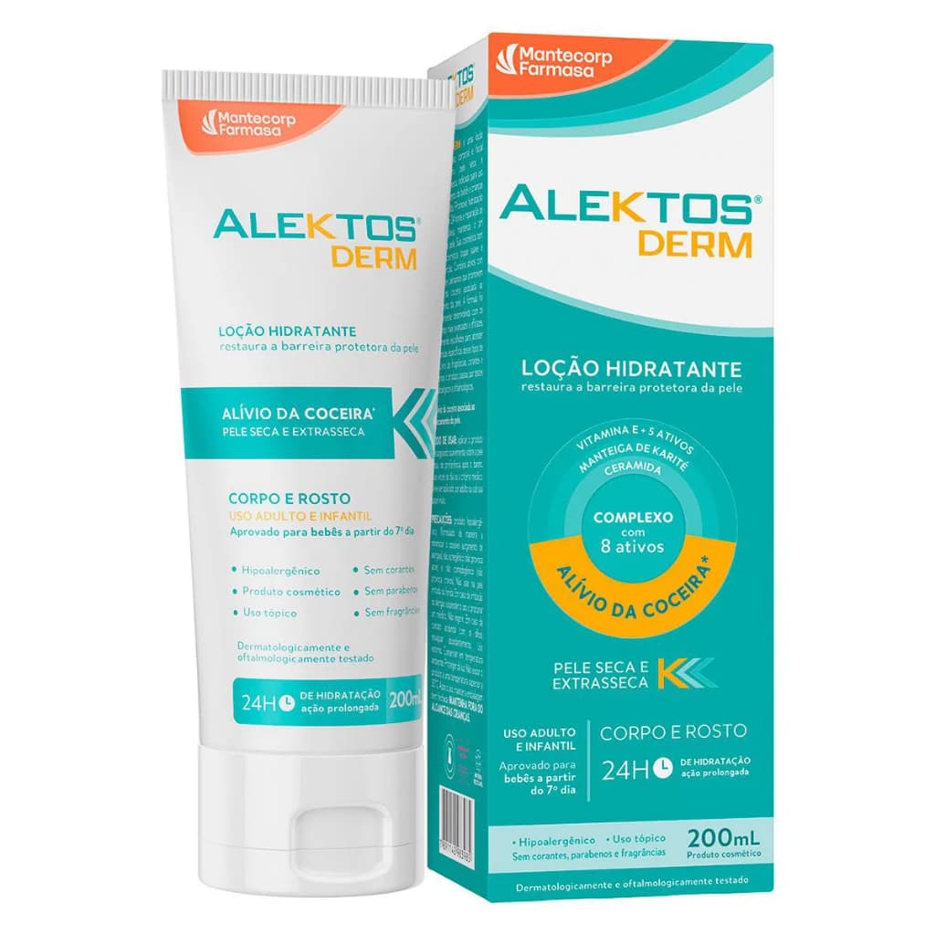 Loção Hidratante Alektos Derm Corpo E Rosto 200ml