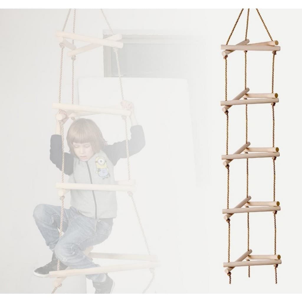 Balanço Infantil - Escalada Fitness - em Madeira e Corda