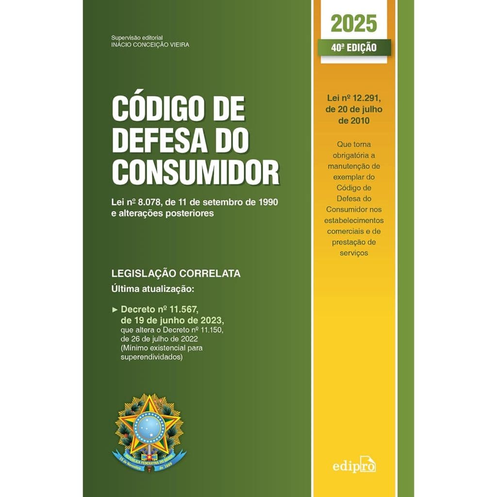 Livro Codigo de Defesa do Consumidor 2025