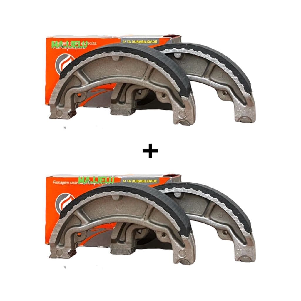 PAR PATIM LONA DE FREIO *STD* YBR 125 YBR FACTOR 125 TRASEIRO + DIANTEIRO FIREBREQ