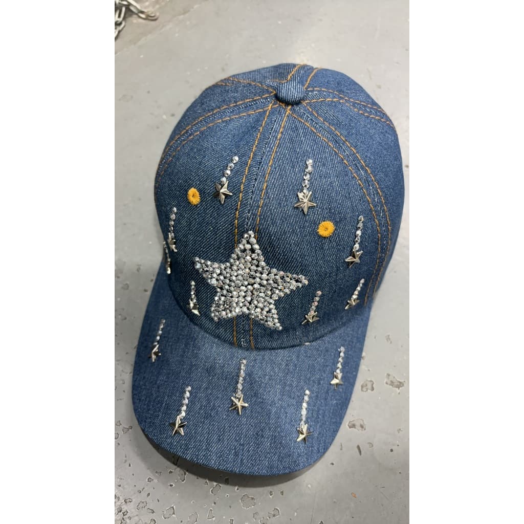 Boné jeans feminino