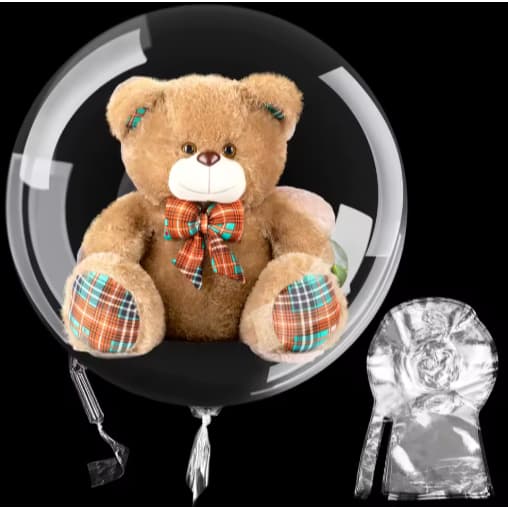 10 Unidades Balão Bubble Bobo 22 Polegadas Boca Larga C/ Abertura