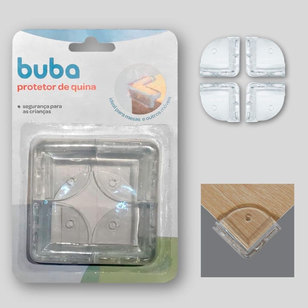 Protetor de Quina Com 4 Unidades - Buba
