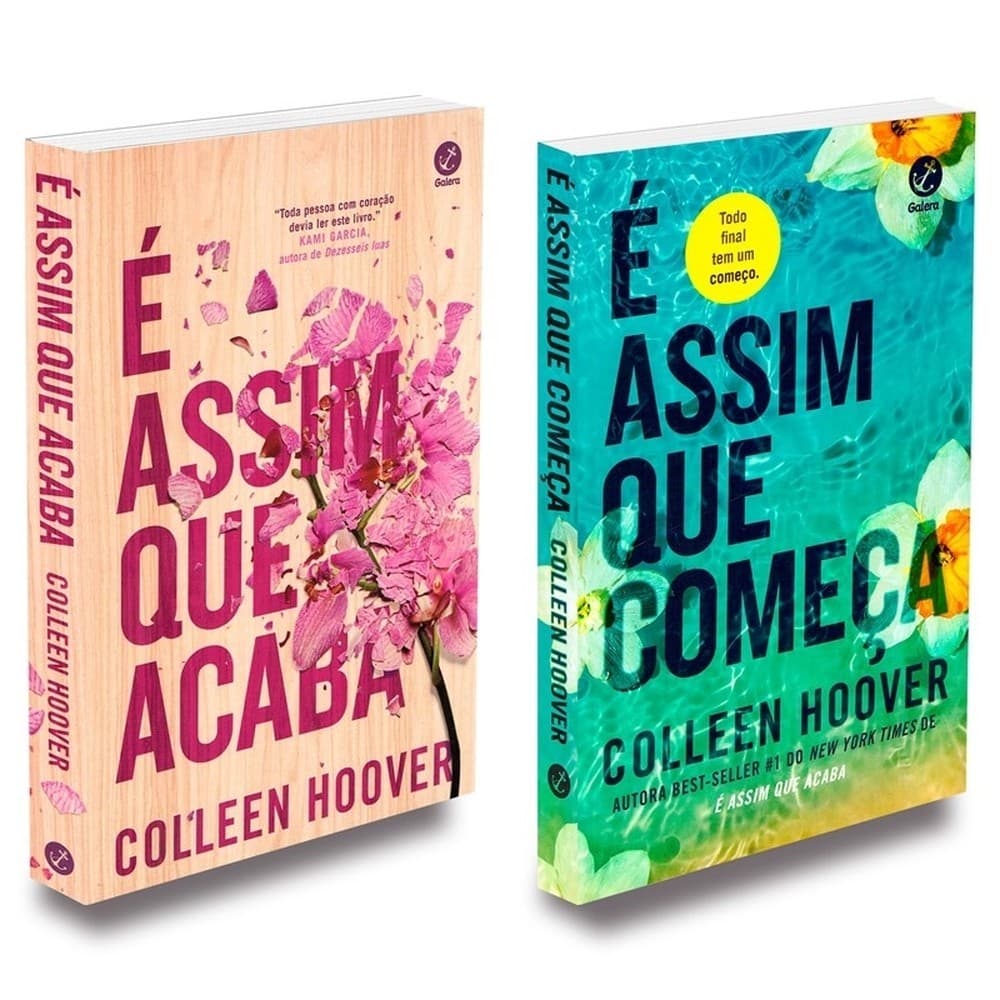 Kit É assim que acaba e É assim que começa de Colleen Hoover  Romance emocionante e impactante