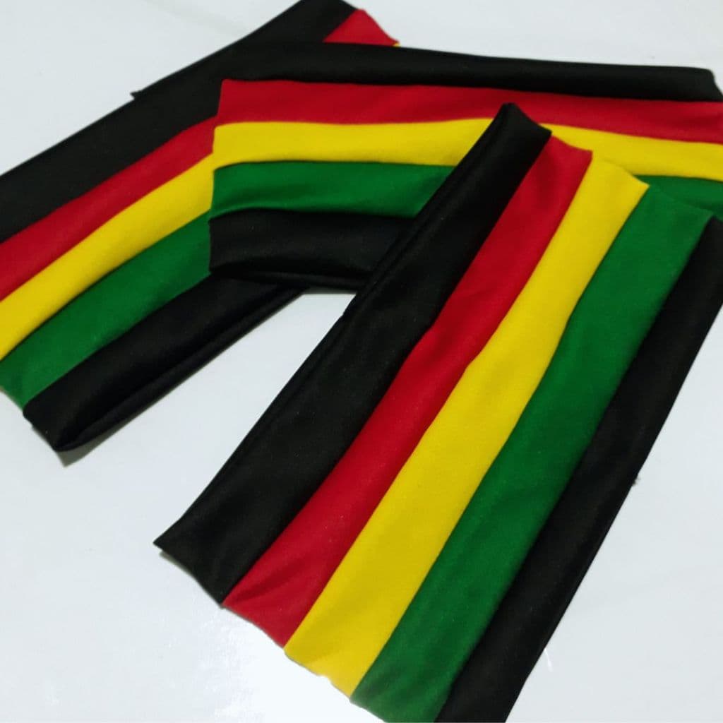 Faixa Larga de Cabelo Reggae Dreads Tranças Yoga Fitness Academia