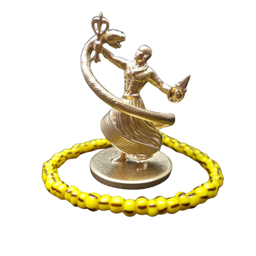 Kit Mini Estátua Oxumarê Bessen PP + pulseira