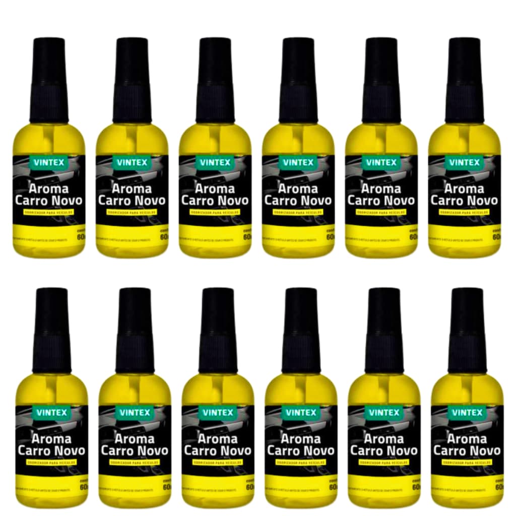 Cheirinho Para Carro Arominha Da Vonixx Carro Novo 60 ml 12 Unidades Atacado