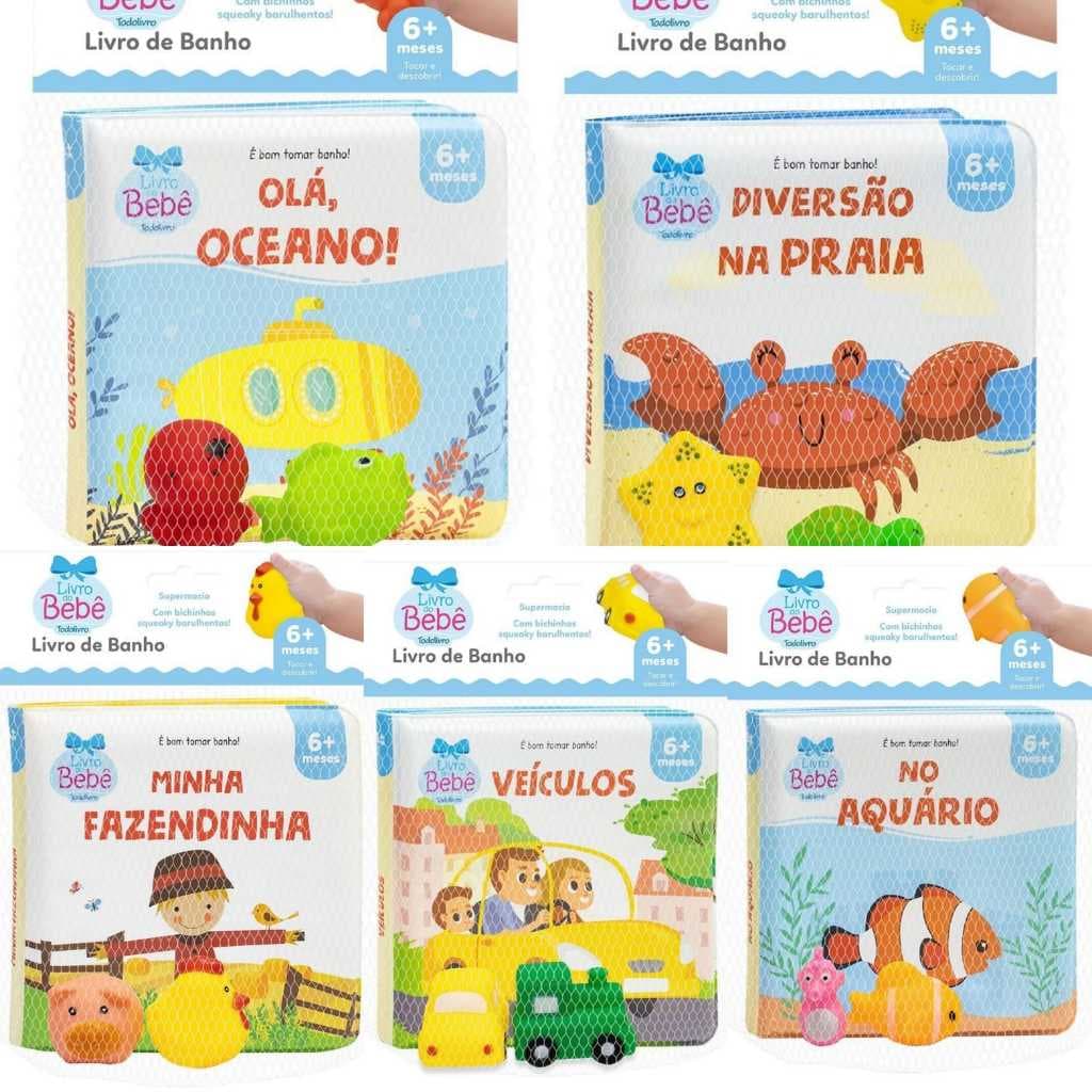 Livro para bebês É bom tomar Banho II