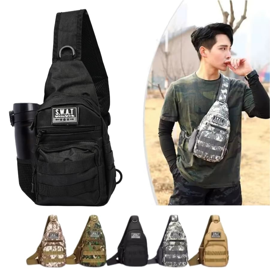 Pochete Bolsa Peito ShoulderBag Transversal Masculina Ombro Bag Mochila Tiracolo